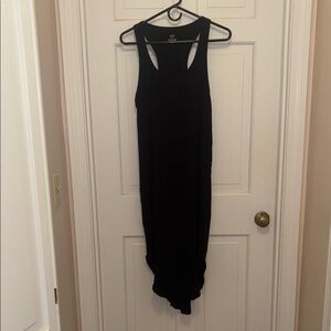 Aerie Black Halter Sheath Dress
